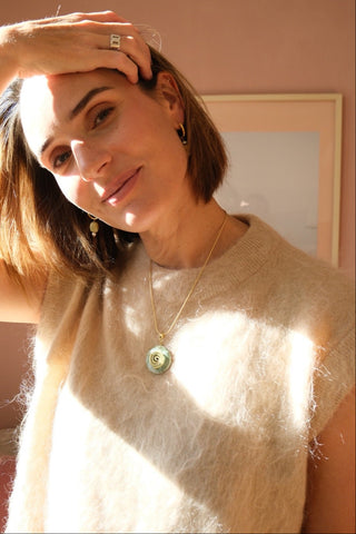 Green Spiral - Necklace
