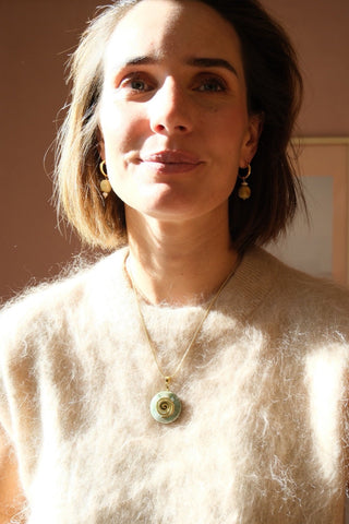 Green Spiral - Necklace