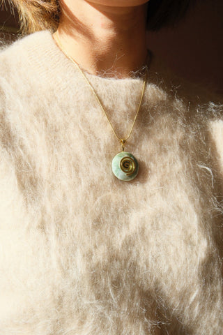 Green Spiral - Necklace