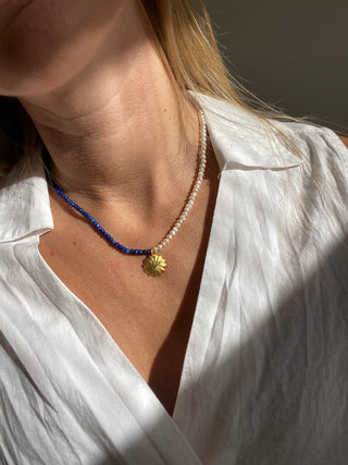 Luna's Blue Gem - Necklace