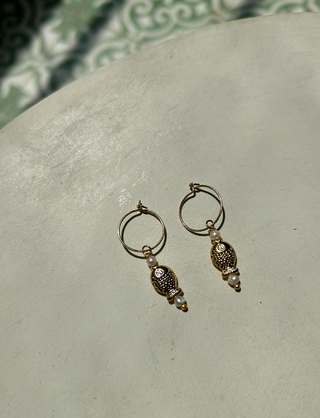 Golden Fishy - Earrings