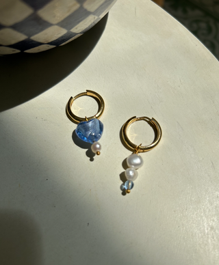 Blue Heart - Earrings