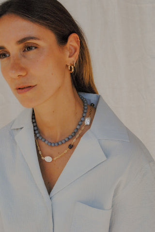 Blue Bubble - Necklace