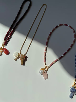 Pink Opal - Necklace (Kombinierbar mit allen Pendants)