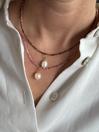 Tiny Gemstone - Necklace (various colors)