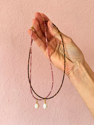 Tiny Gemstone - Necklace (various colors)