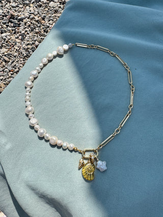 Half Pearl - Necklace (kombinierbar mit allem Pendants)