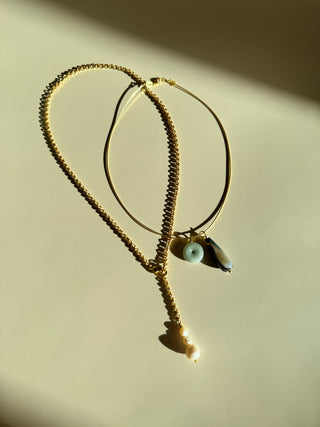 Chain and Pearl - Necklace