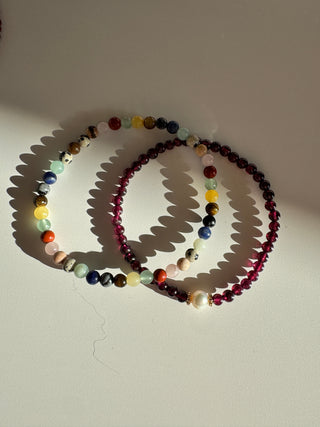 Burgundi Pearl - Bracelet