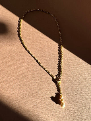 Chain and Pearl - Necklace