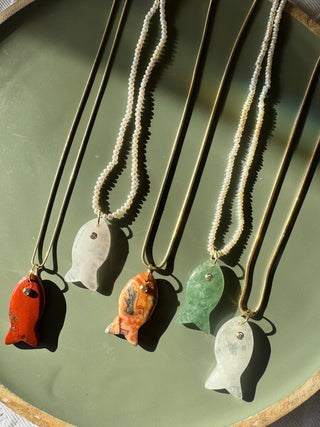 Fishy Gemstone - Necklace