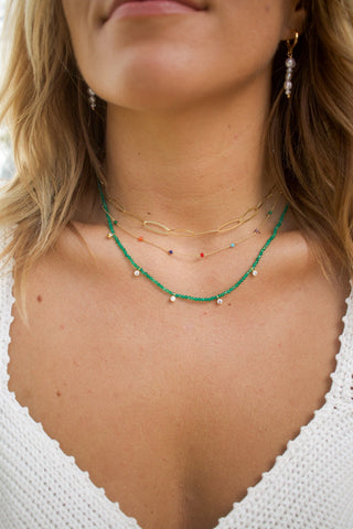 Green Stone - Necklace