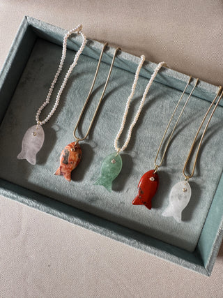 Fishy Gemstone - Necklace