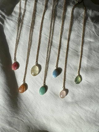 LIMITED Gemstone Pendants - Necklace (various colors)