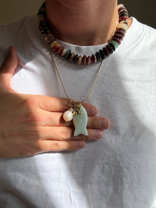 Fishy Gemstone - Necklace