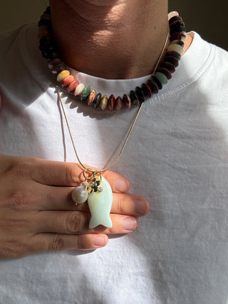 Fishy Gemstone - Necklace