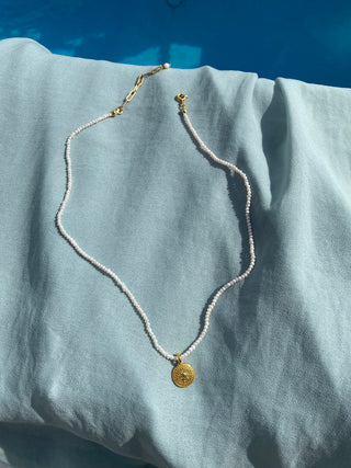 Coin and Pearl - Necklace